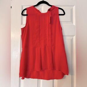 Ann Taylor Red Sleeveless Blouse NWT
